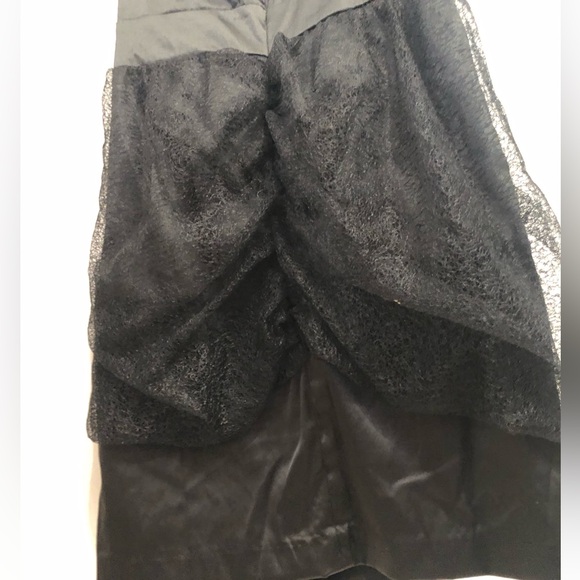 Black Cocktail Party Strapless Mini Dress - Picture 4 of 7